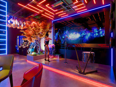 现代酒吧大厅舞台