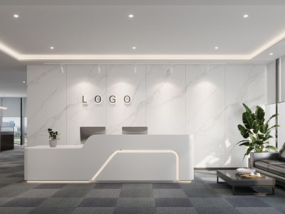 现代公司大堂前台接待