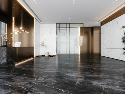 新中式医药公司大堂前台接待