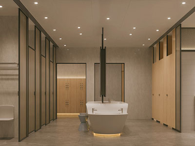 现代公共卫生间