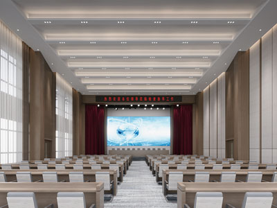 现代会议室 报告厅3d模型 现代会议室 报告厅