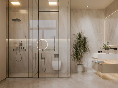 现代卫浴间 洗手间