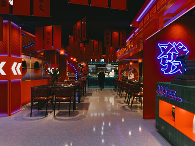 现代港式饭店餐馆