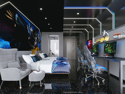 现代电竞游戏包房