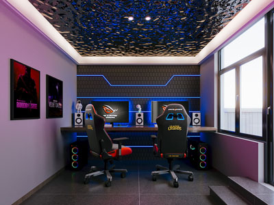 现代电竞游戏包房