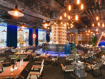 工业风loft营地饭店餐厅