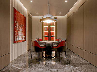 新中式麻将棋牌室