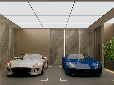 现代室内停车场