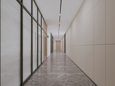 现代办公走廊 过道