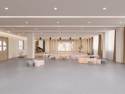 现代音乐厅 教室3d模型 现代音乐厅 教室