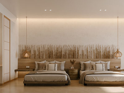 侘寂风民宿客房