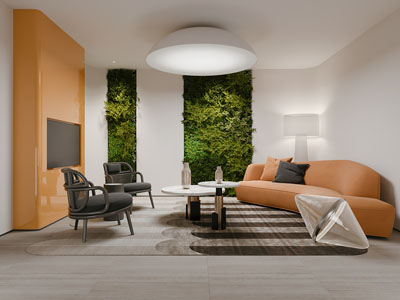 现代公司接待区 洽谈区