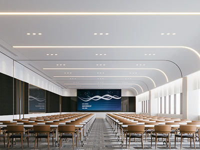 现代报告厅 会议室3d模型 现代报告厅 会议室