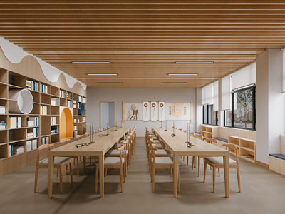 现代阅览室 图书馆 书吧3d模型 现代阅览室 图书馆 书吧