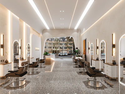 侘寂风美容美发店 理发店