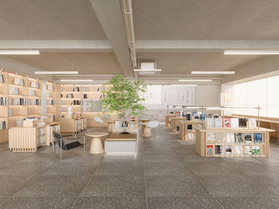 现代图书馆 阅览室 书吧3d模型 现代图书馆 阅览室 书吧