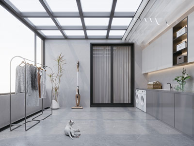 现代阳光房 洗衣房 生活阳台