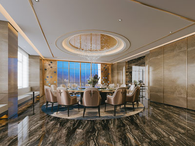 新中式酒店包厢包间