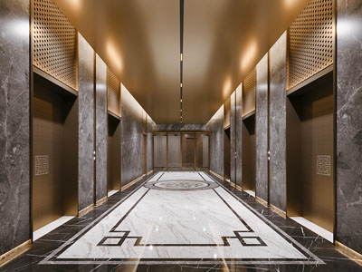 新中式酒店走廊过道