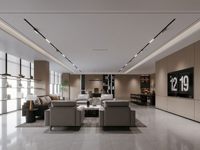 现代董事长 总经理办公室接待区