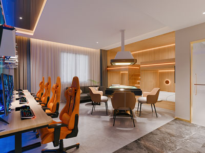 现代电竞游戏 麻将棋牌室