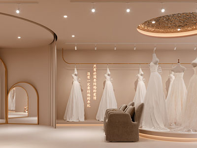 现代轻奢婚纱专卖店