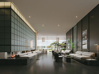 新中式售楼处洽谈区