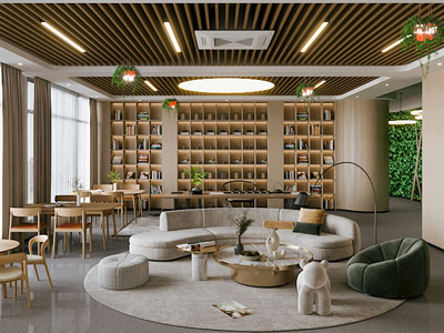 新中式茶馆 接待区 洽谈区