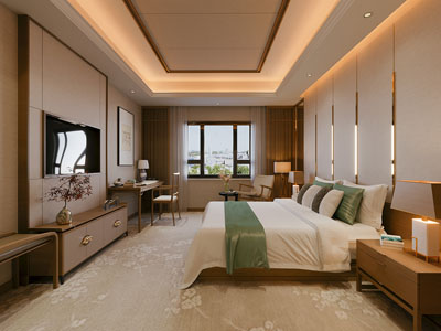新中式酒店客房