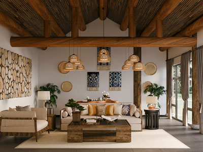 新中式中古风客厅