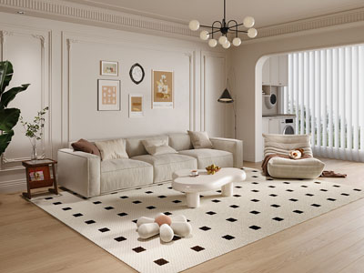 法式奶油风客厅