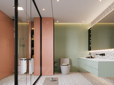 现代卫浴间 洗手间