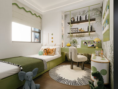 现代榻榻米卧室 儿童房