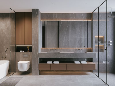 现代卫浴间 洗手间