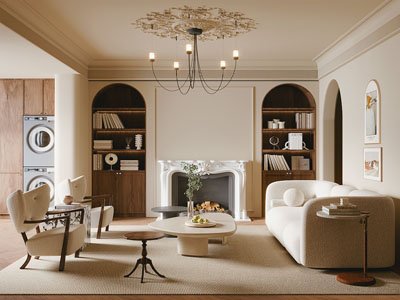 法式奶油风客厅