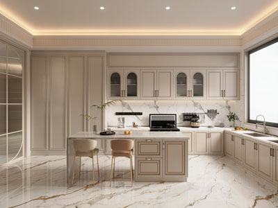 法式轻奢开放式厨房