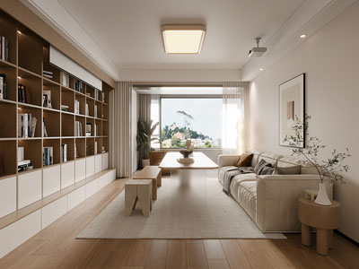 现代奶油风客厅