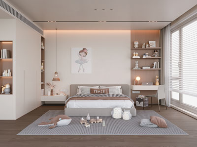 现代卧室 儿童房