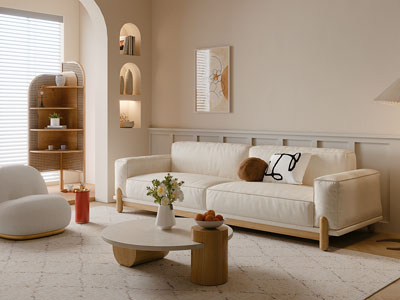 现代奶油风客厅