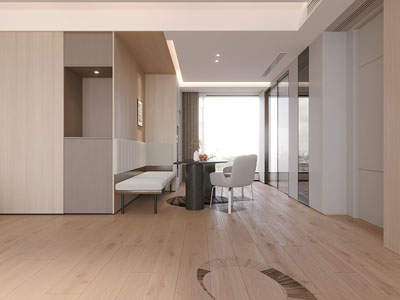 现代餐厅卡座餐桌椅组合