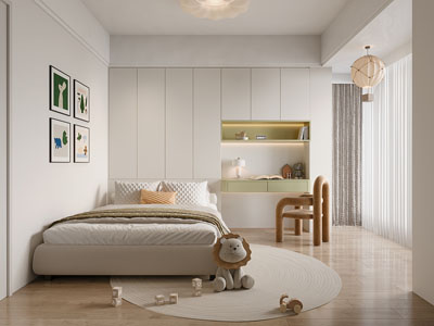 现代榻榻米卧室 儿童房