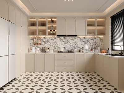 法式奶油风厨房