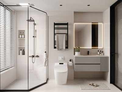 现代卫浴间 洗手间