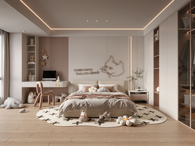 现代卧室 儿童房 公主房 女儿房