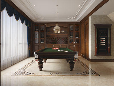 美式居家台球室 休闲室