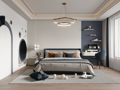 现代卧室 儿童房