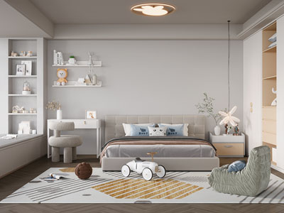 现代卧室 儿童房