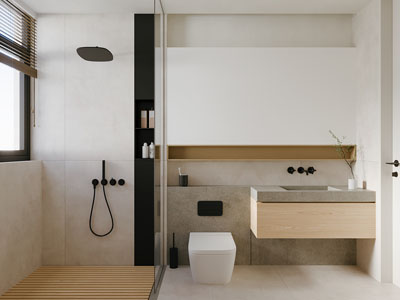 现代卫浴间 洗手间