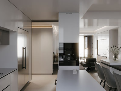 现代简约客餐厅