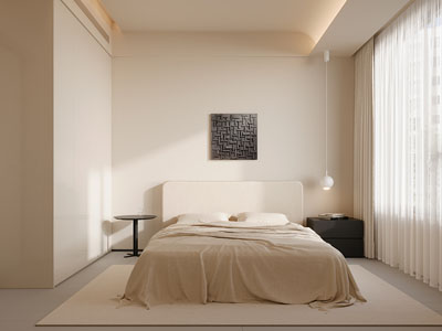 现代奶油风卧室